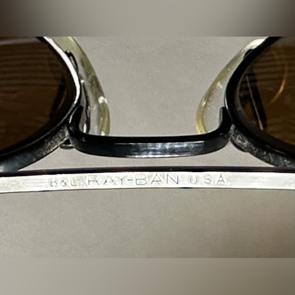 VINTAGE Bausch and Lomb Ray-Ban Aviator Style Sunglasses for Driving Original - Picture 4 of 8